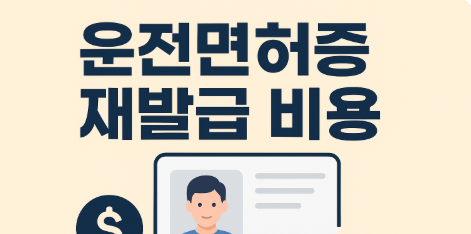 운전면허증 재발급 비용