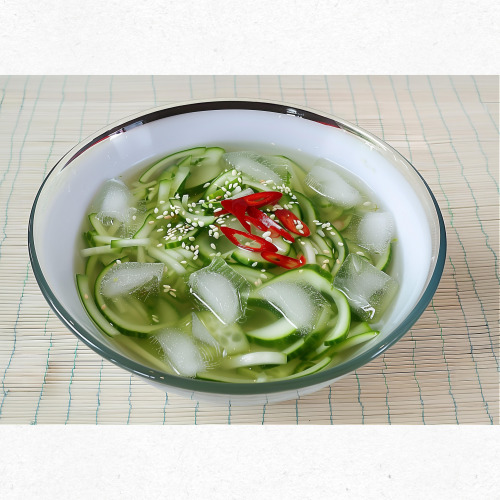 오이 세척 장면