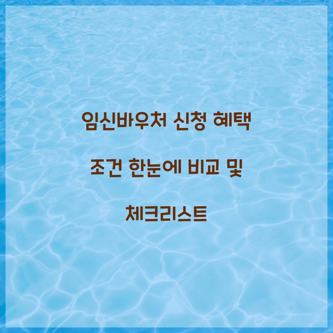 임신바우처 신청