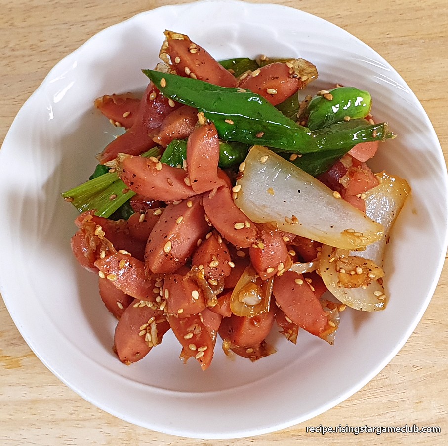 꽈리고추 소세지 볶음 맛보기