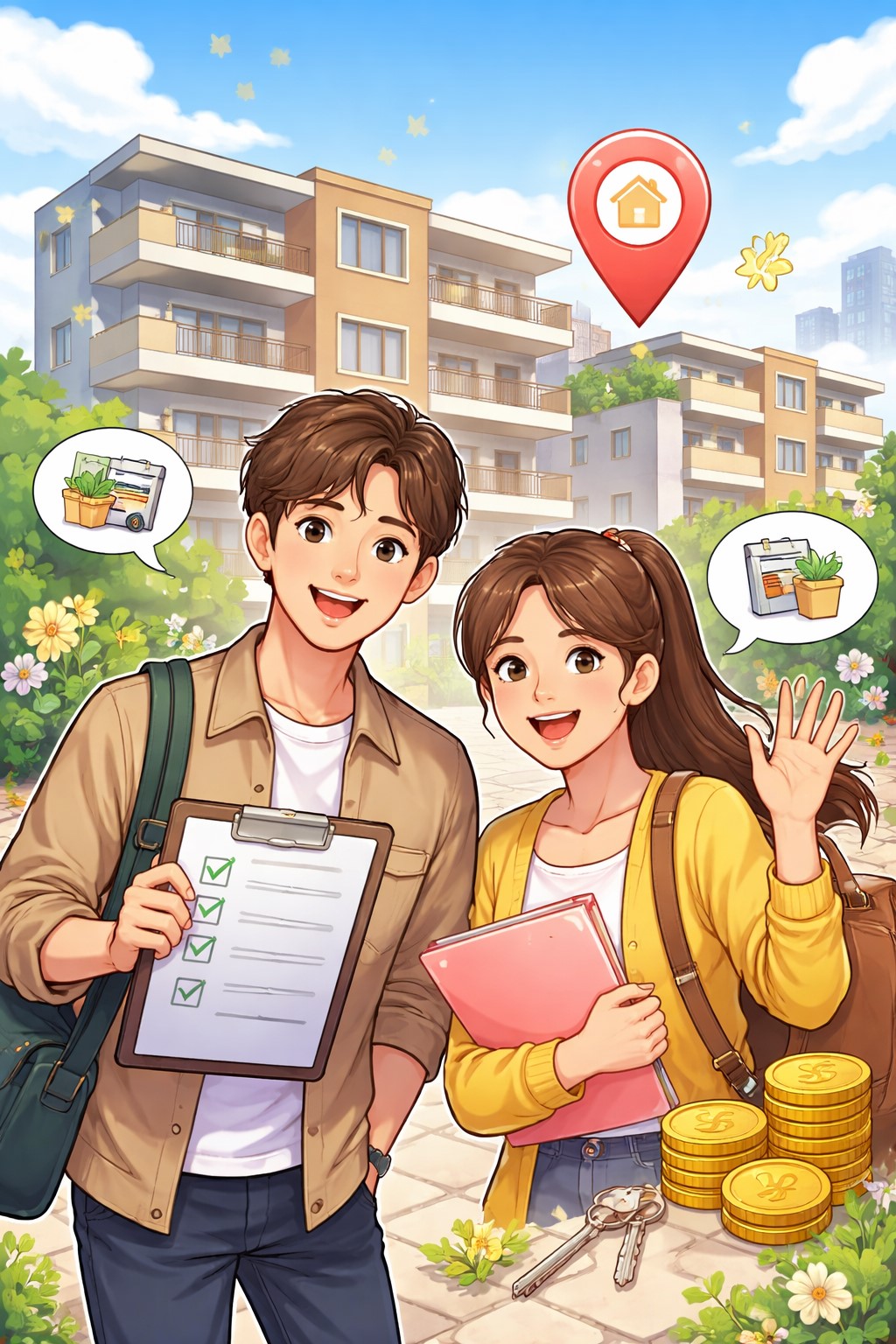 청년월세 신청으로 행복해진 청년 이미지