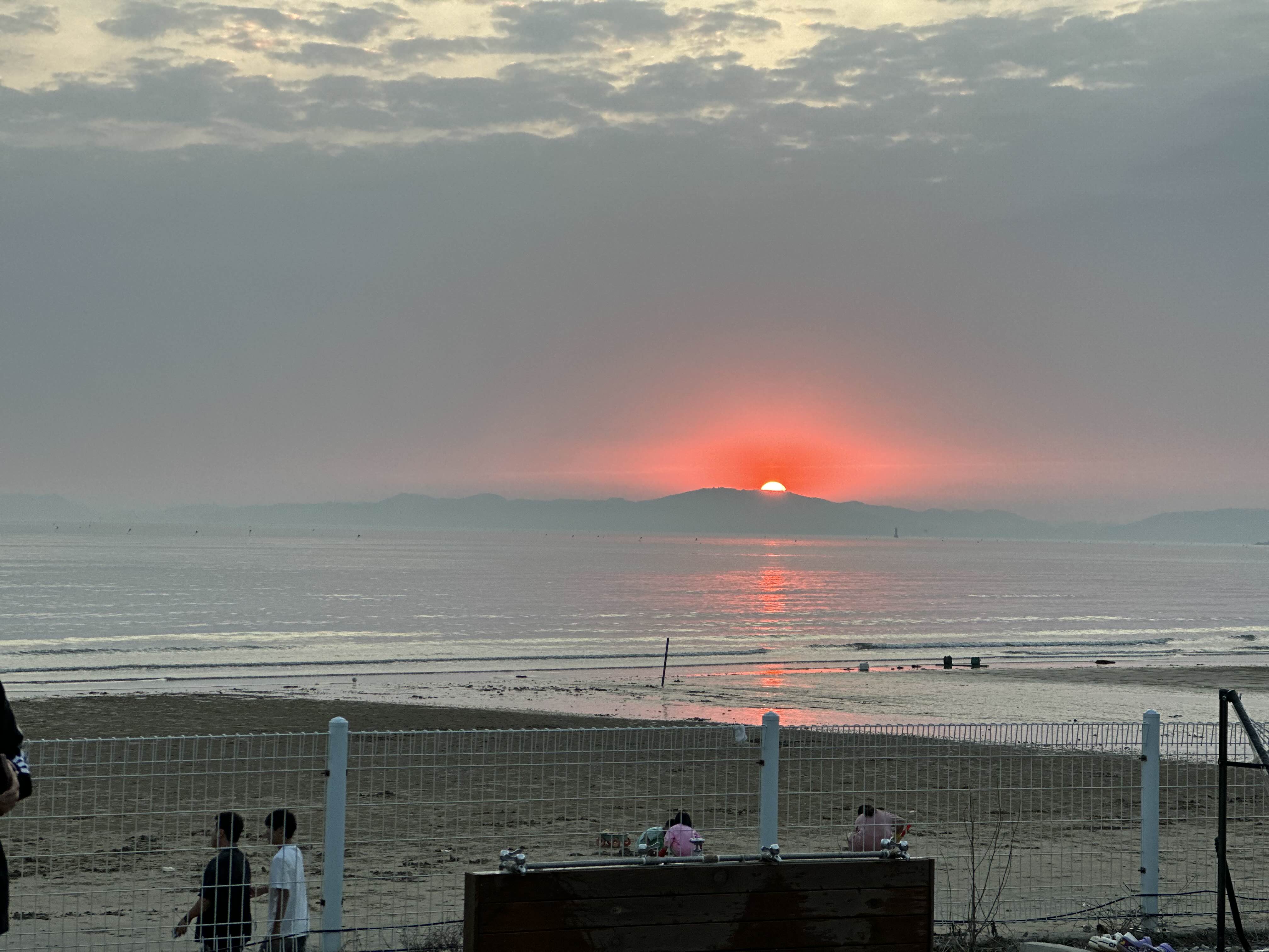 일등캠핑장 노을