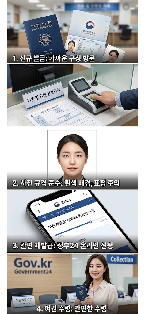 여권 발급 신청 자격, 준비물, 사진 규정 등 필수 확인 사항 종합 요약 이미지