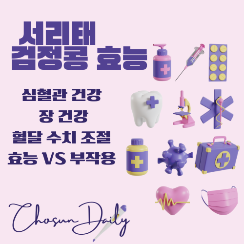 서리태 검정콩 효능 5가지