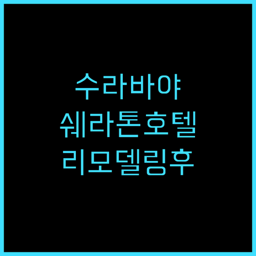 쉐라톤 수라바야 호텔, 2025년 리..