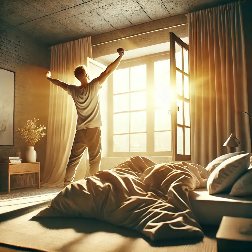 아침에-개운하게-일어나는-남성