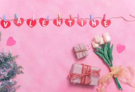 좋은 꽃말을 가진 꽃을 선물한 사진