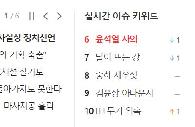 네이트 실검화면