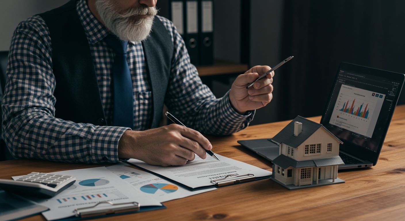 부동산 감정평가가격 산정하는 모습