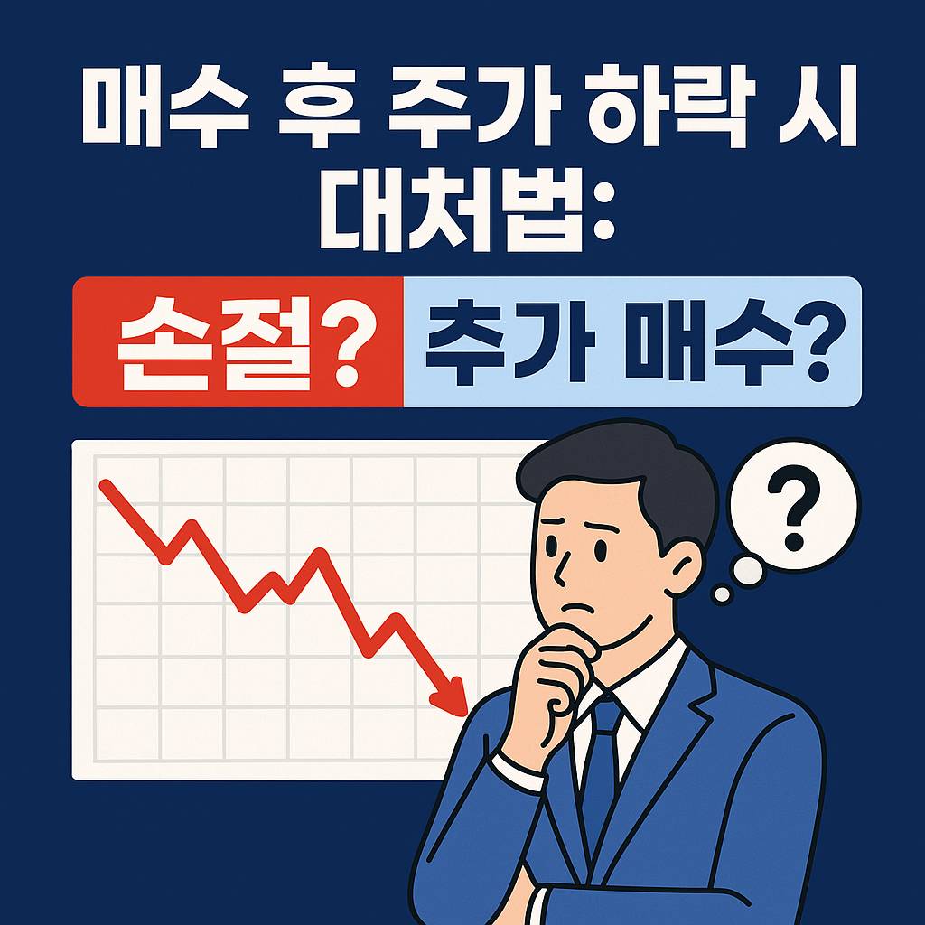 매수 후 주가 하락 시 대처법: 손절? 추가 매수?