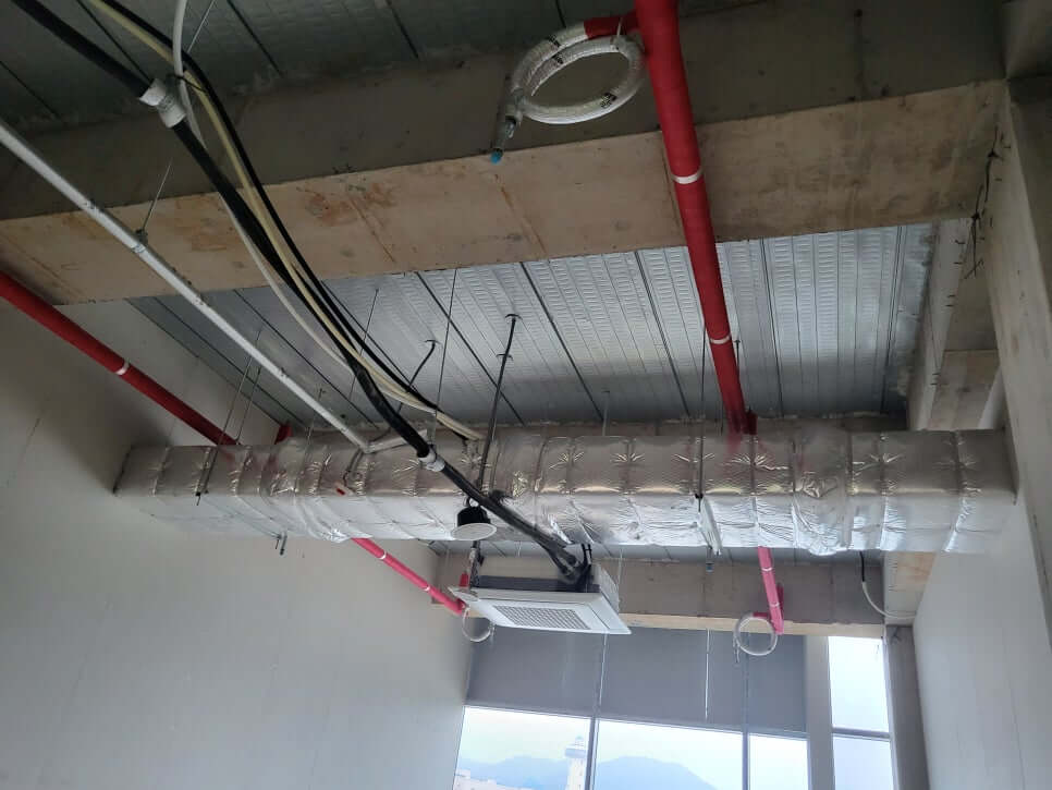 노출천장-시공전-모습-뿜칠왕