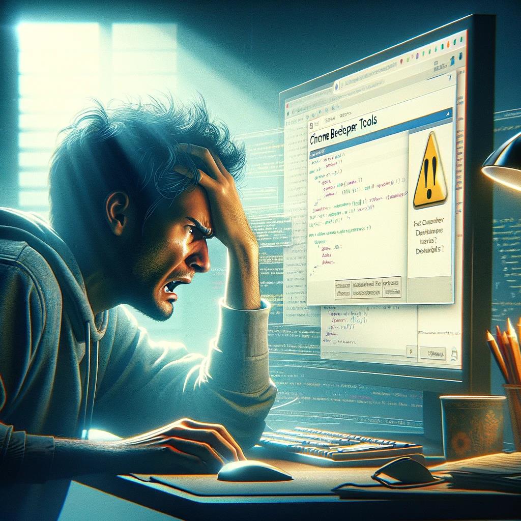 크롬 F12 개발자도구 꺼짐 원인 불명 시-2