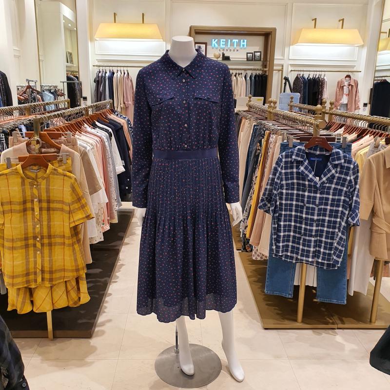 기비키이스 로즈 심볼 도트 프린트 원피스 K0AN5A4