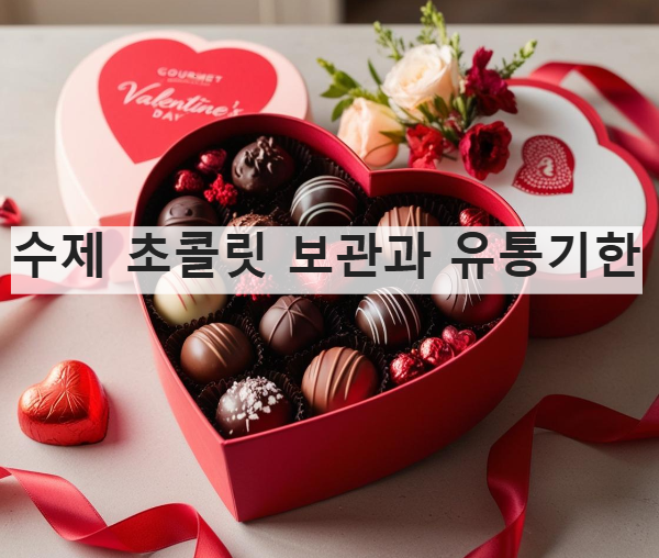 수제 초콜릿 보관과 유통기한