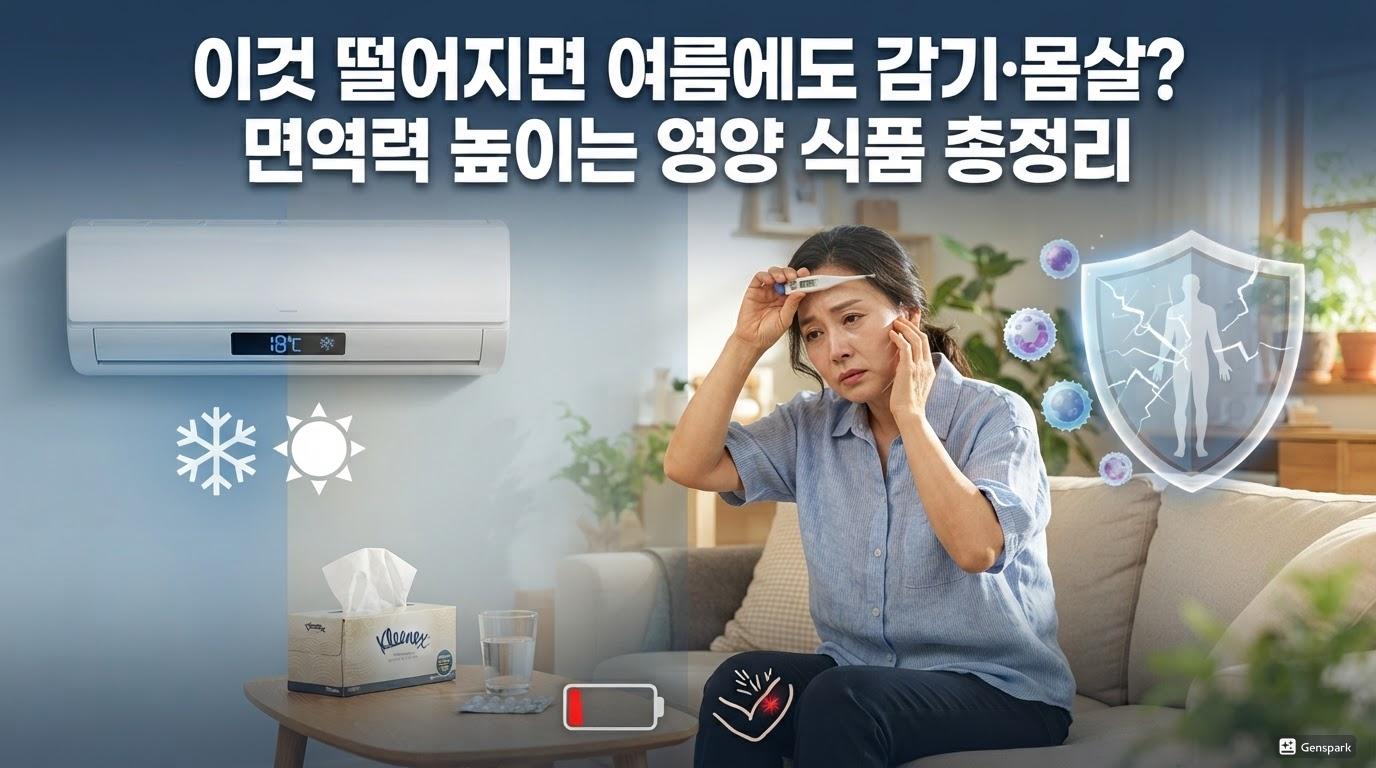 ‘이것’ 떨어지면 여름에도 감기·몸살? 면역력 높이는 영양 식품 총정리