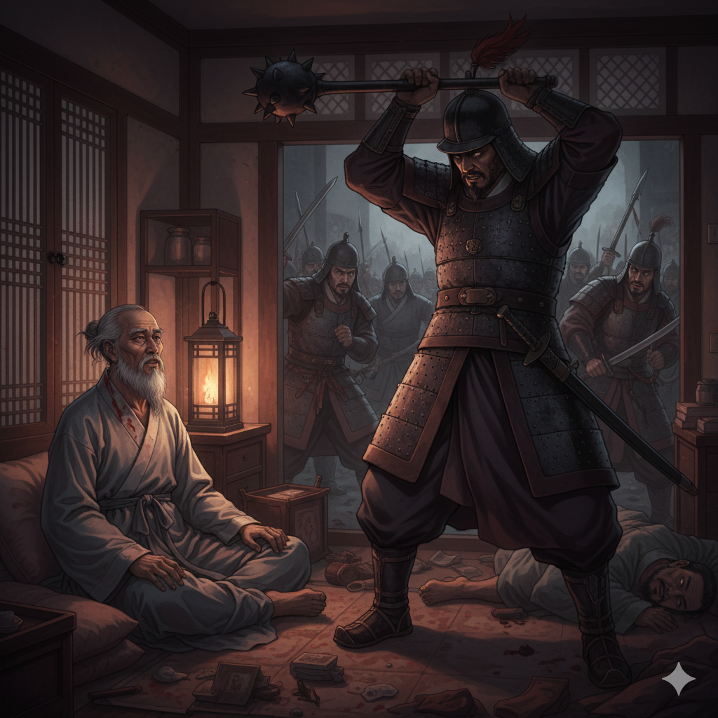 계유정난 김종서 살해 장면 상상도