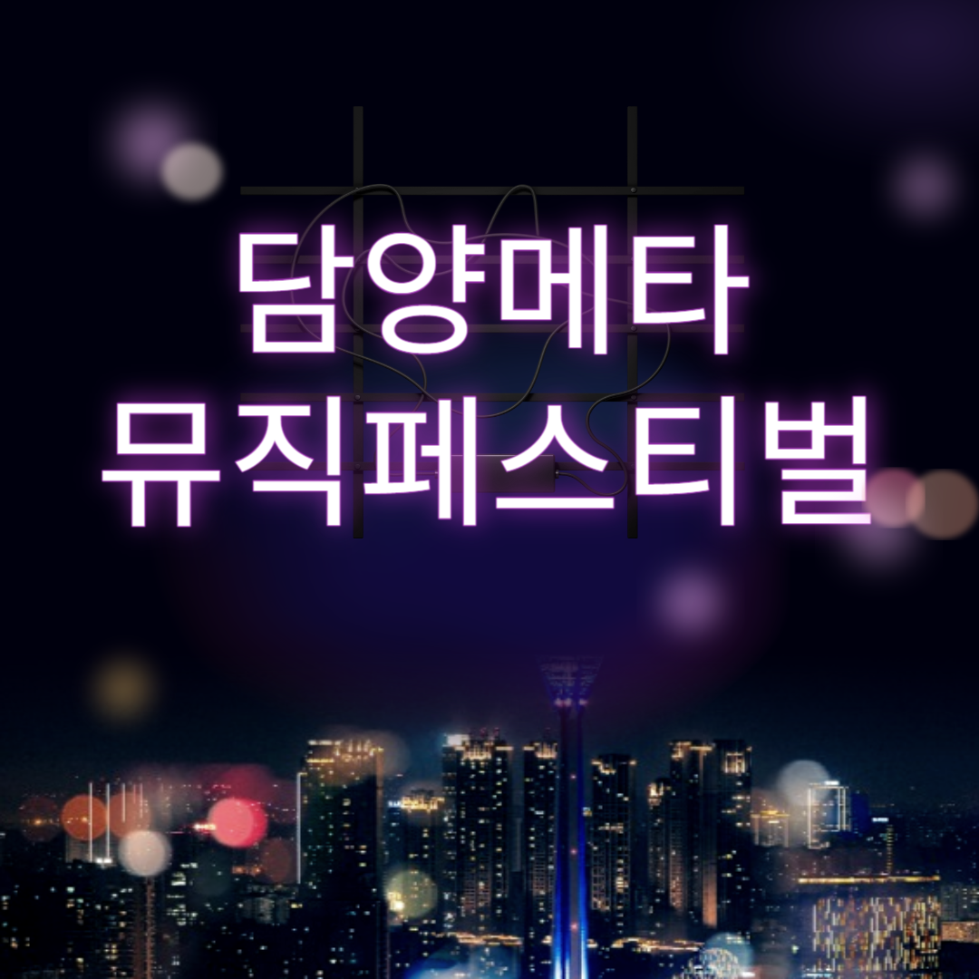 담양메타 뮤직페스티벌 소개