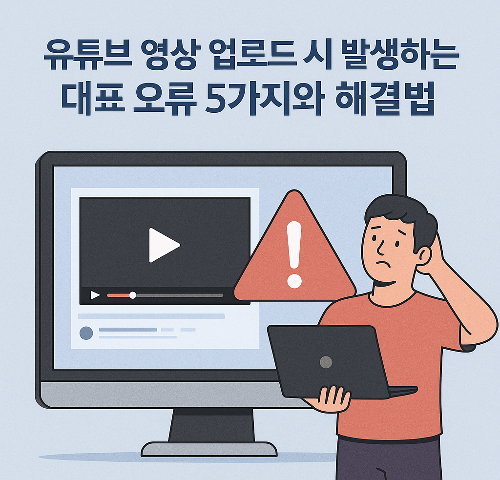 유튜브 영상 업로드 시 자주 발생하는 오류와 실질적 해결 가이드