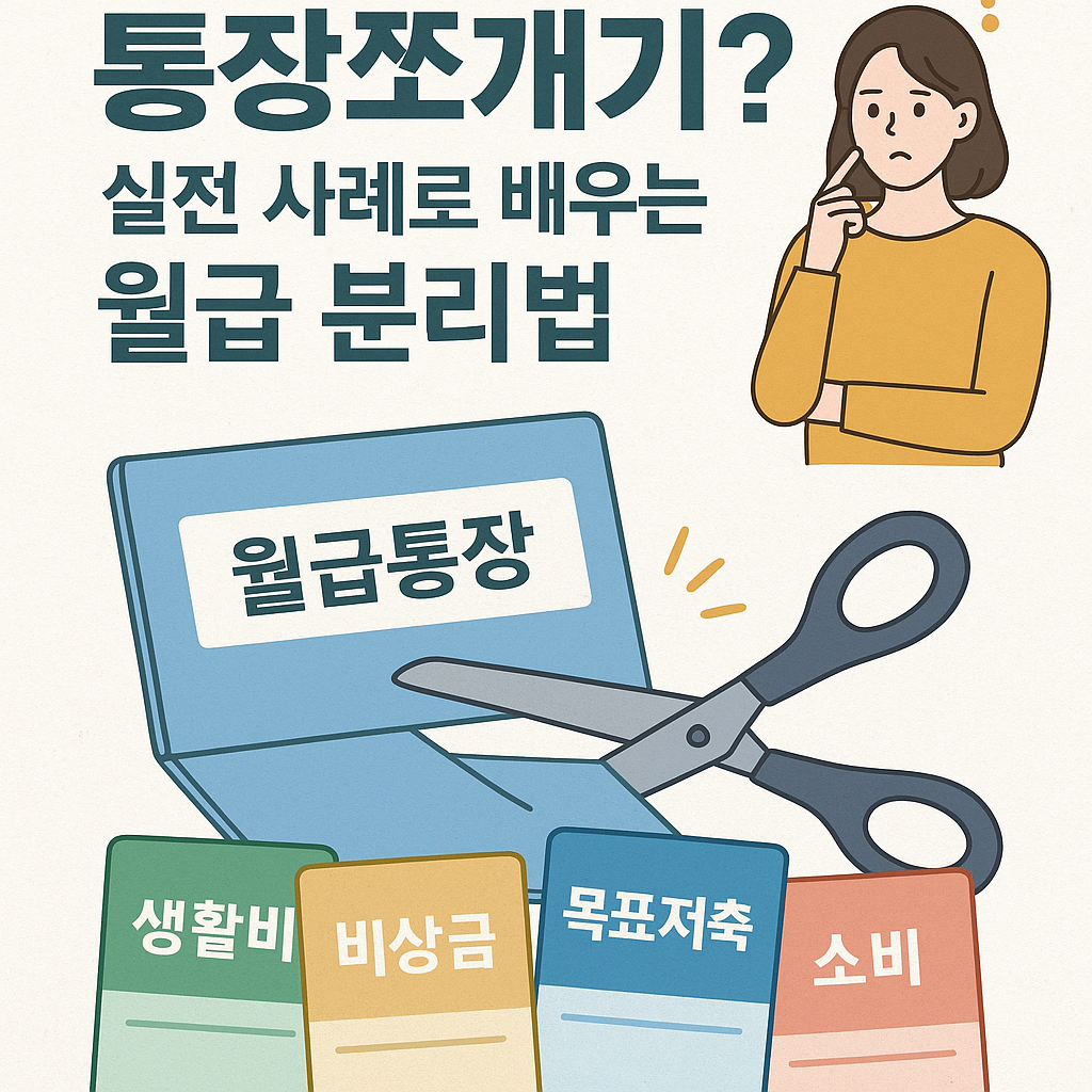 월급이 사라지기 전에! 통장쪼개기로 지키는 나의 돈