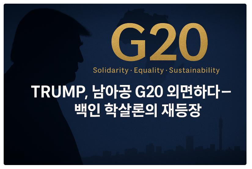 남아공 G20 미국 불참 이유