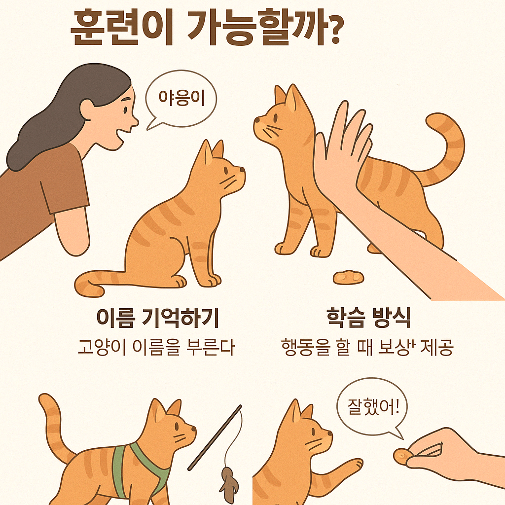 고양이의 학습능력, 훈련이 가능할까?
