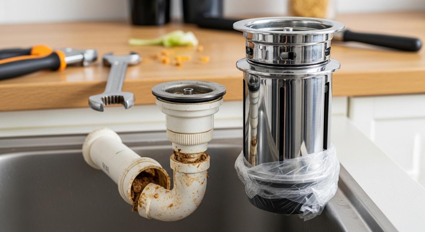 배수 문제 음식물처리기 설치 후기