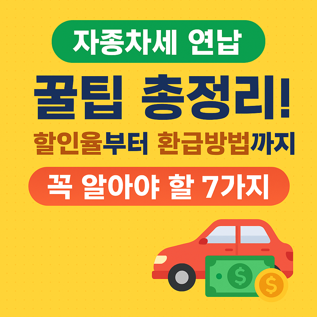 자동차세-연납-할인율-환급방법-썸네일