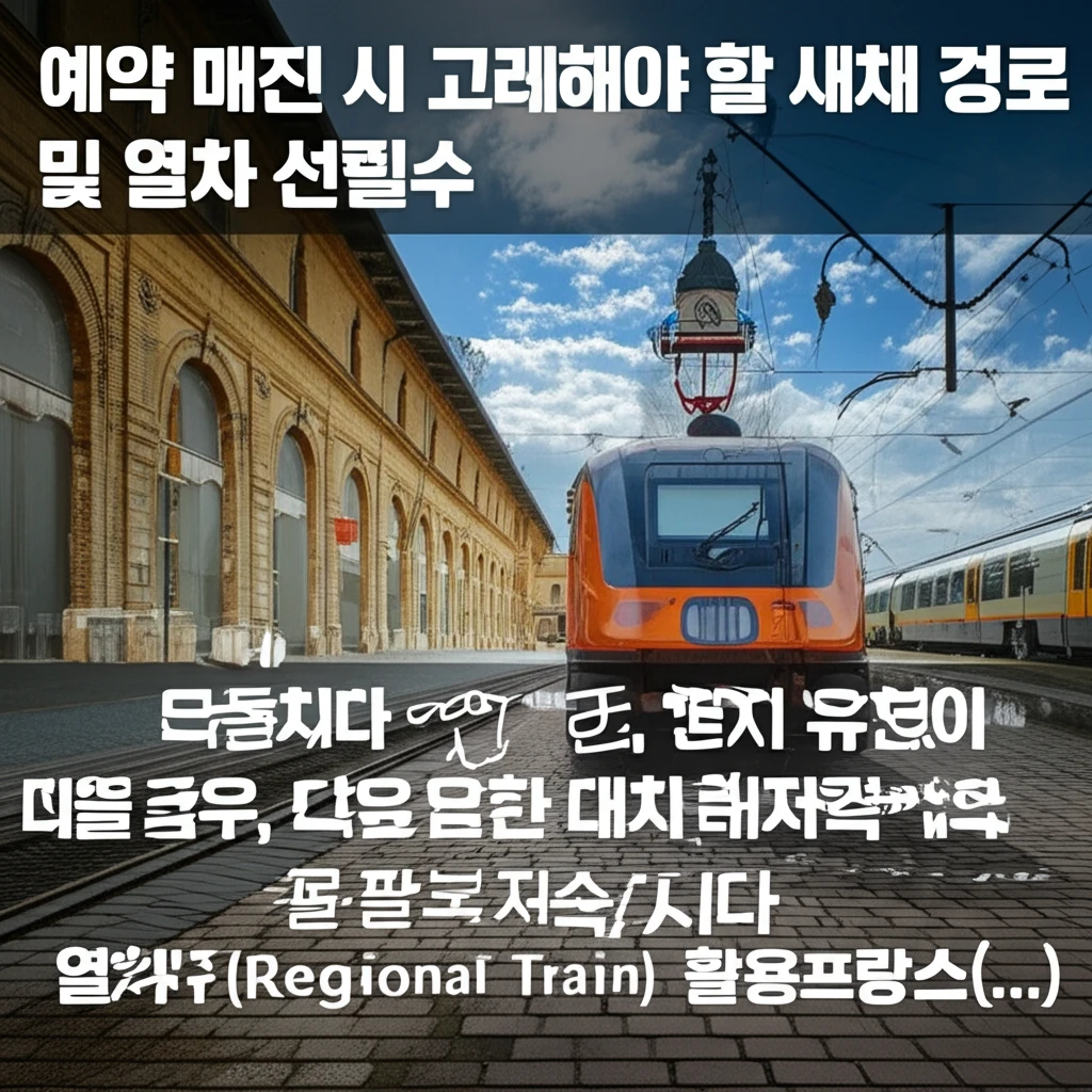 유럽 철도 패스 좌석 매진을 피하는 ..