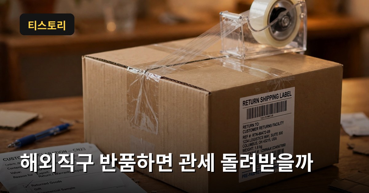 해외직구 반품하면 관세 돌려받을까