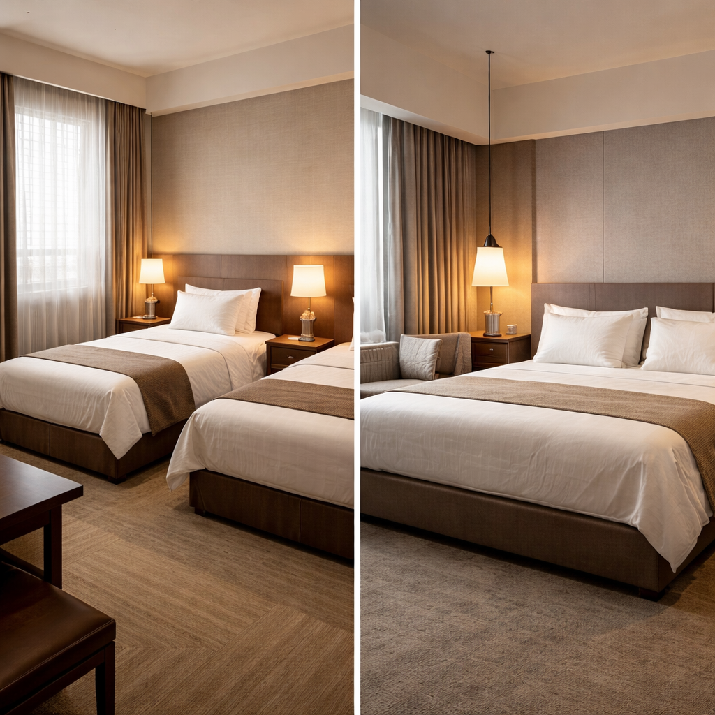 트윈룸 vs 더블룸