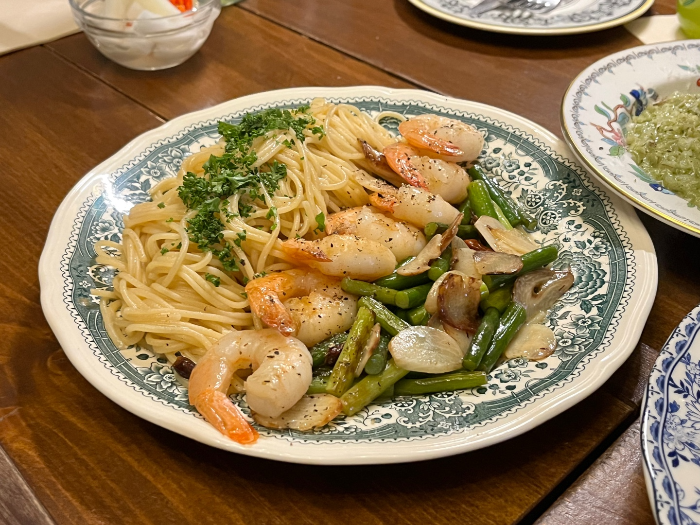 깔끔한 맛의 파스타