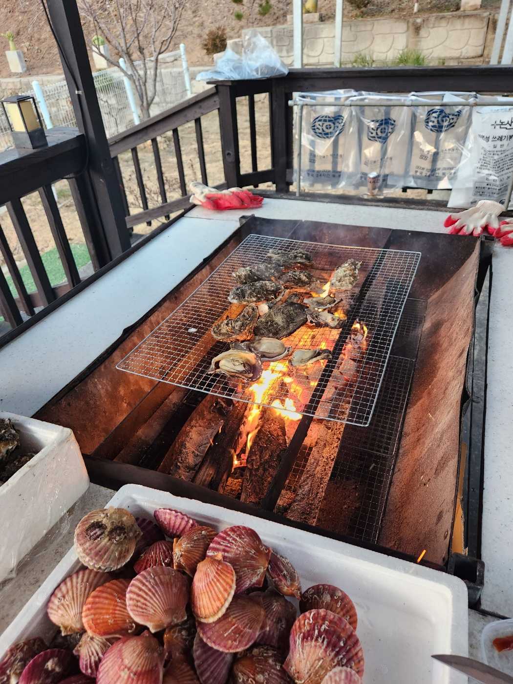 탑정호 예가펜션 바비큐 