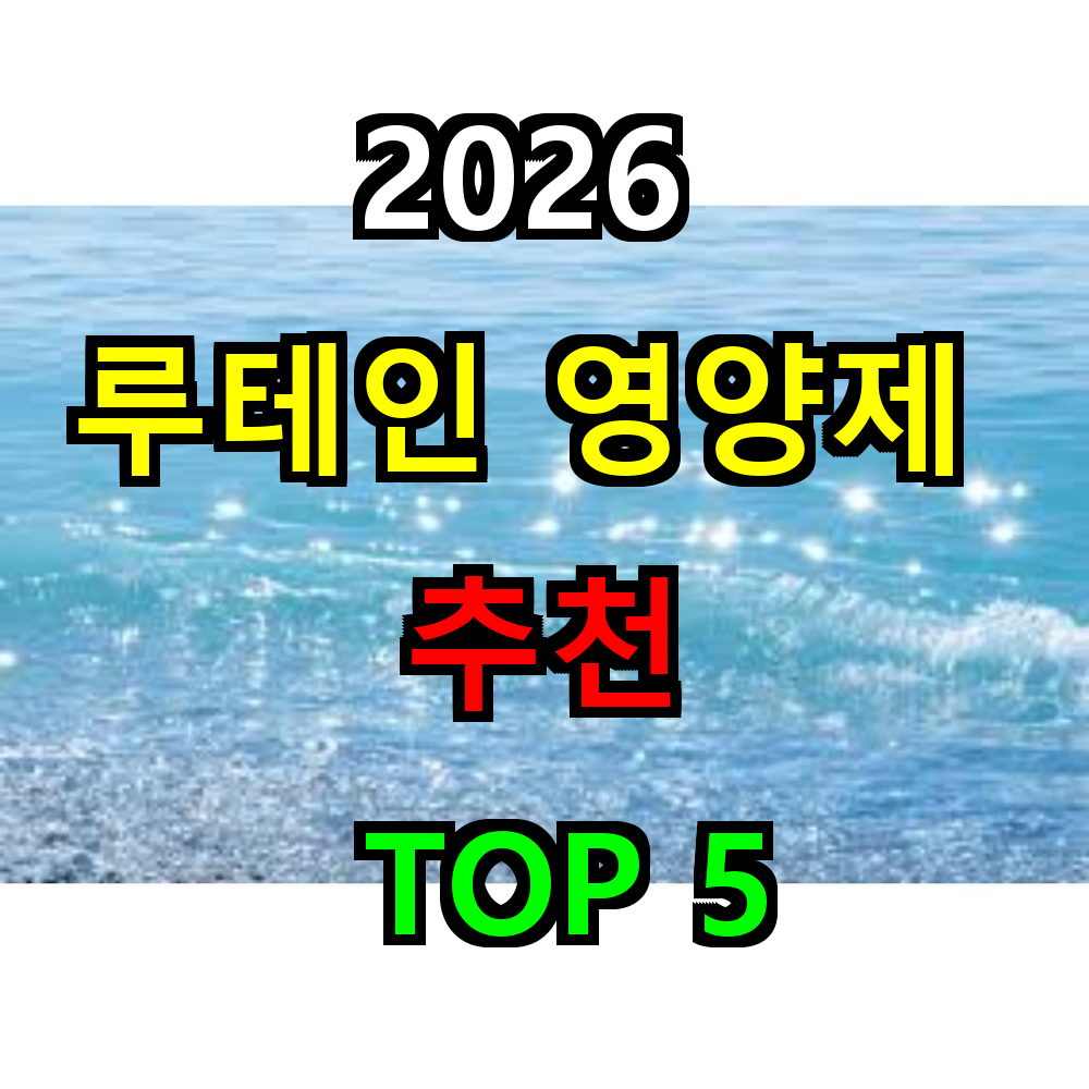 2026 루테인 영양제 추천 TOP 5