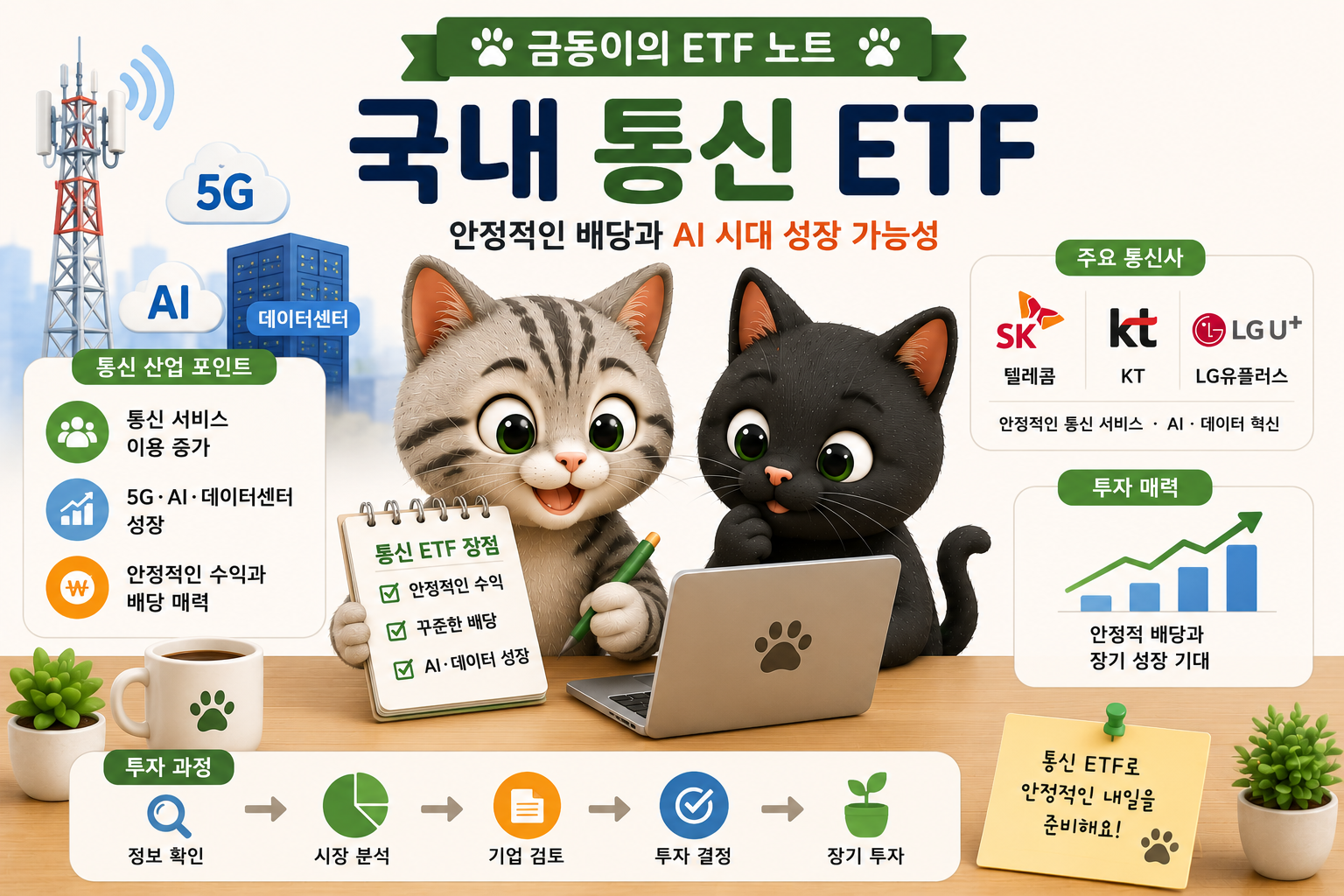 국내 주식 ETF통신 관련 내용