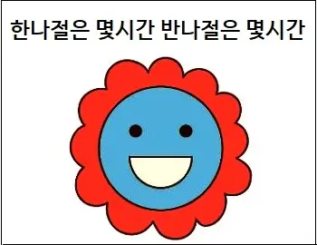 한나절은 몇시간 반나절은 몇시간 일까