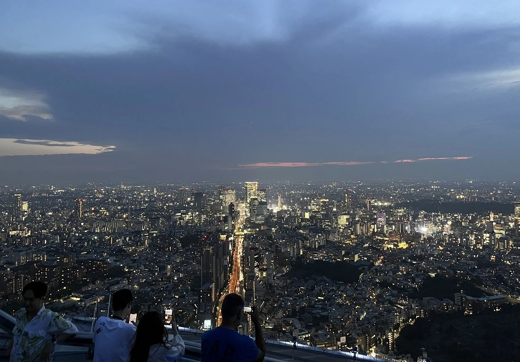 모리타워 스카이덱 오후 경관