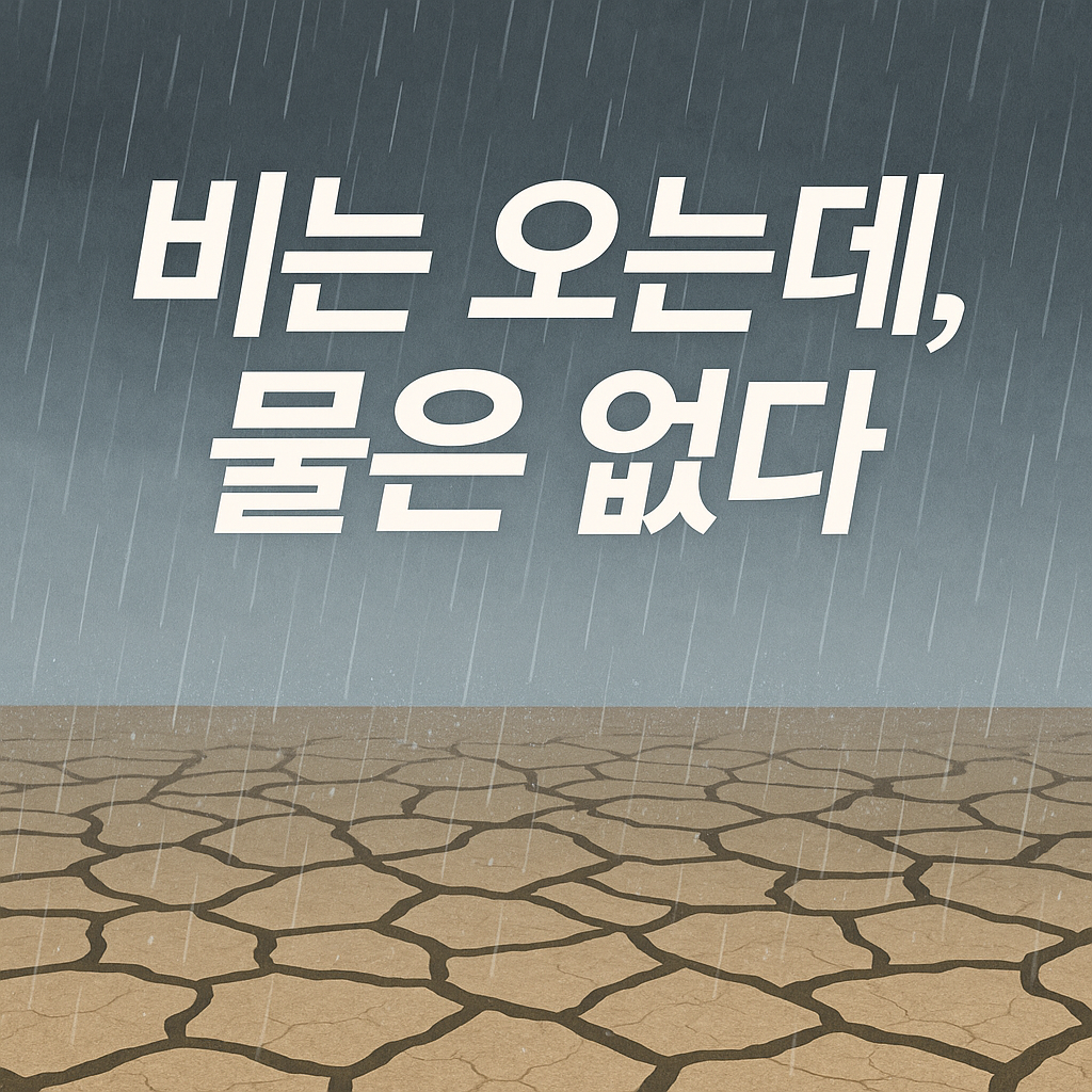 AI가 만들어준 비는 오는데 물은 없다