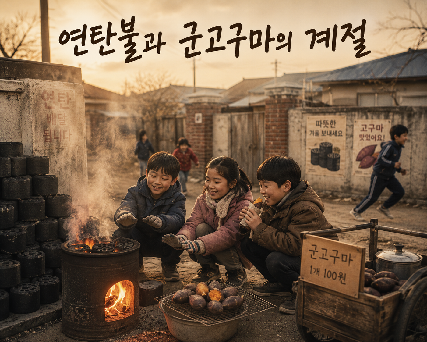 연탄불과 군고구마의 계절