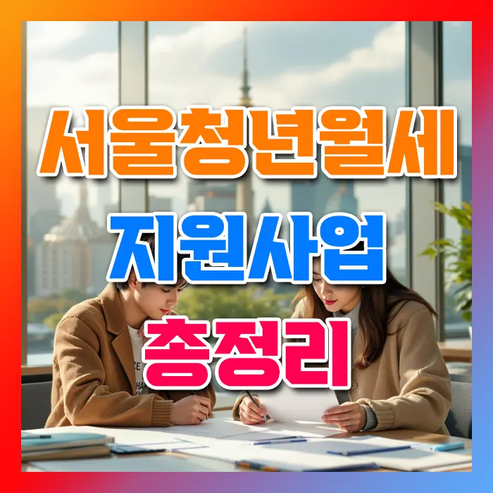 서울청년월세 지원사업 총정리