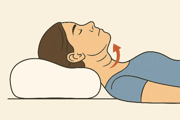 높은 베개 압박