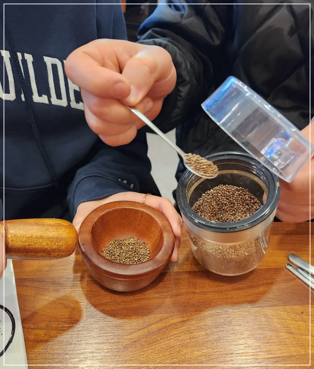 송도-정성순대-통들깨-갈기