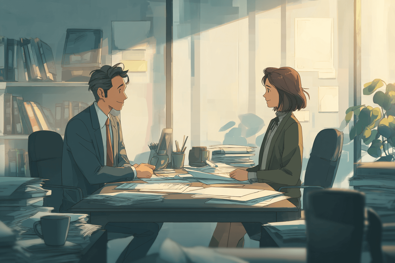 마주보며-대화중인-사람들