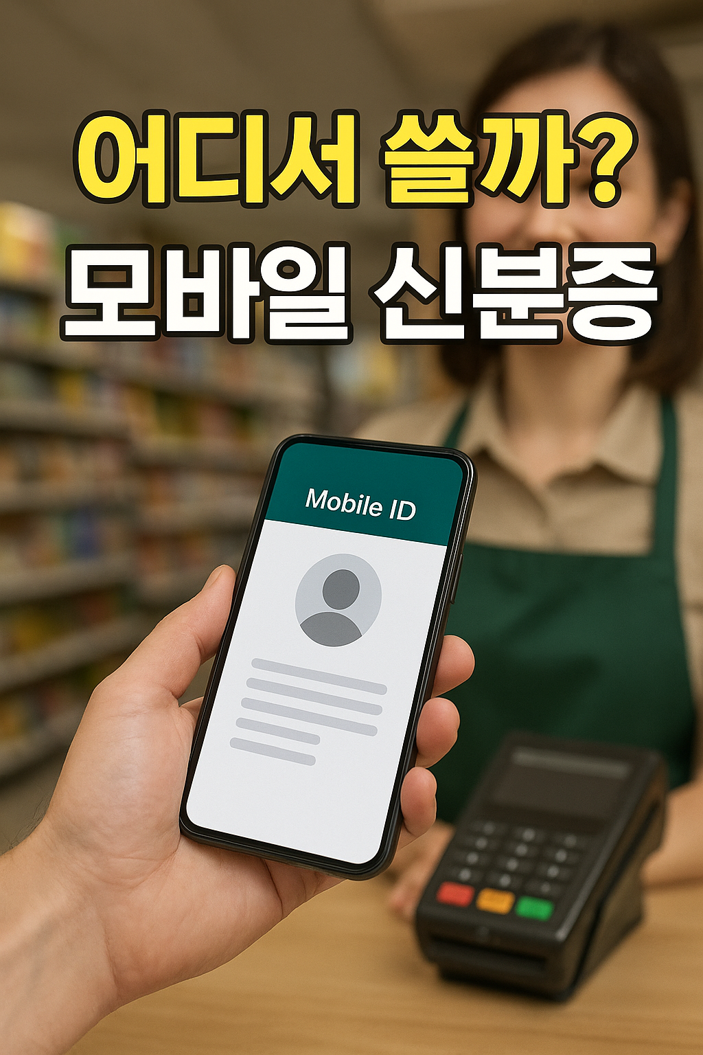 모바일 신분증 쓰는 사진