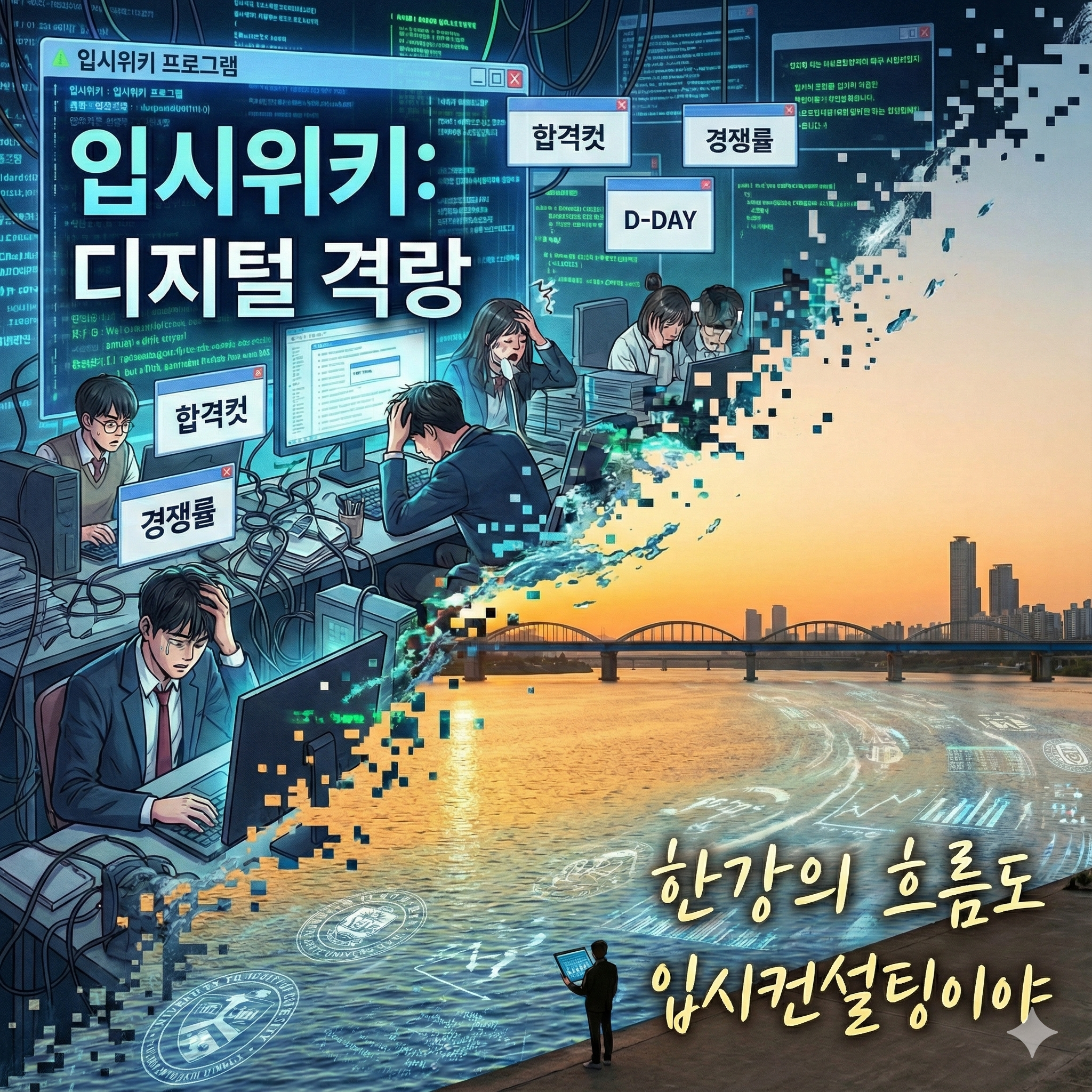 입시위키 프로그램과 한강의 흐름으로 정시 전략 준비 중