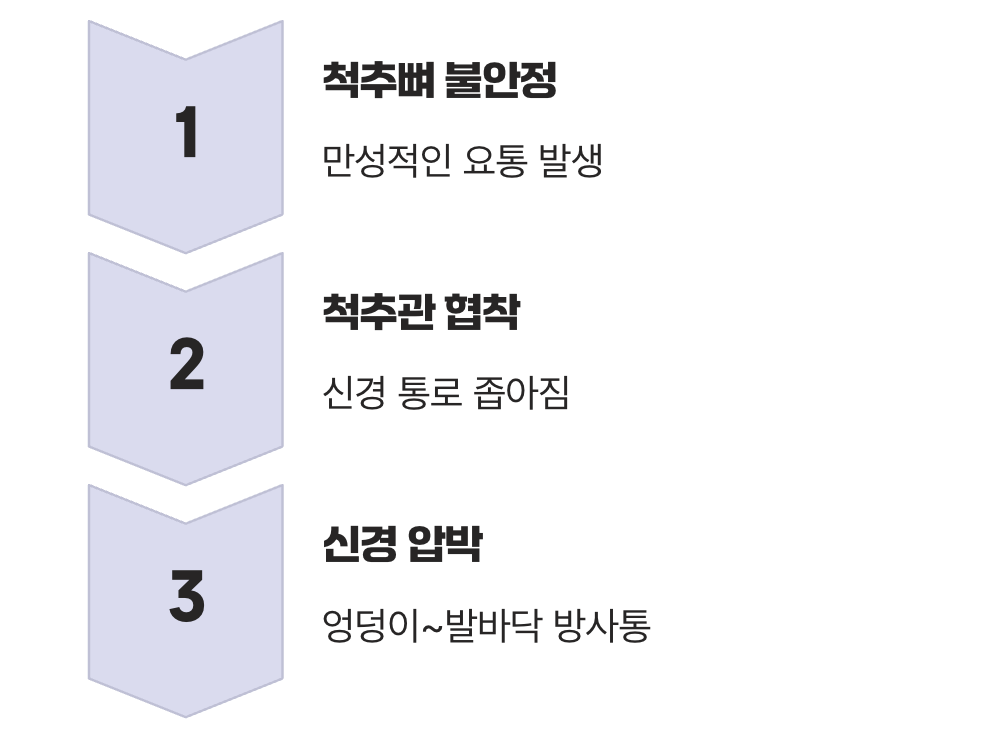 허리 통증과 다리 저림의 연결고리