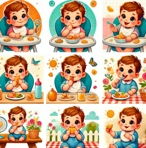 간식 먹는 아기