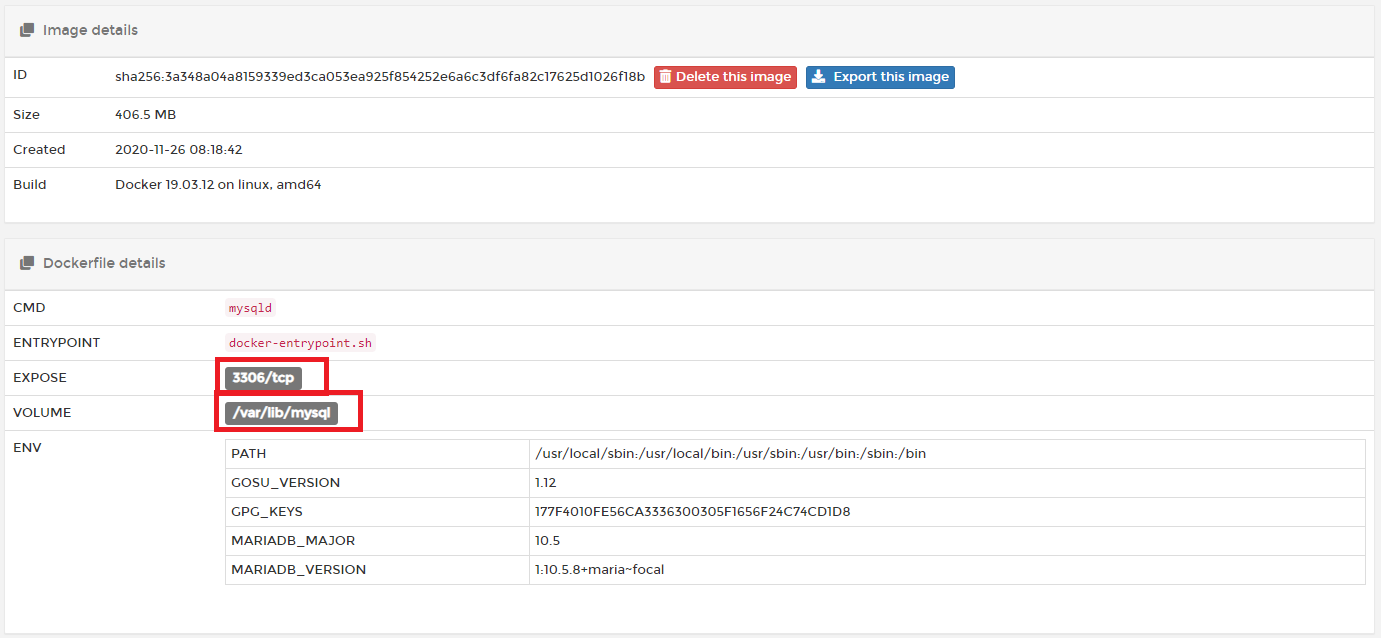 이미지 정보 확인