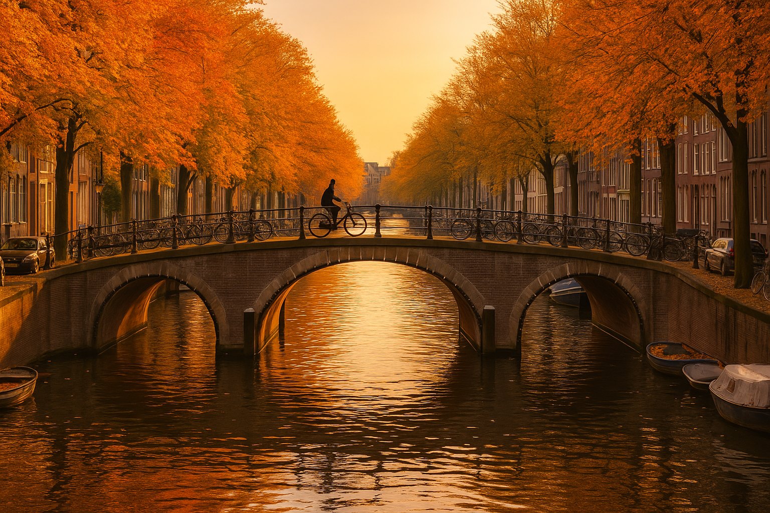 암스테르담 운하 관련사진