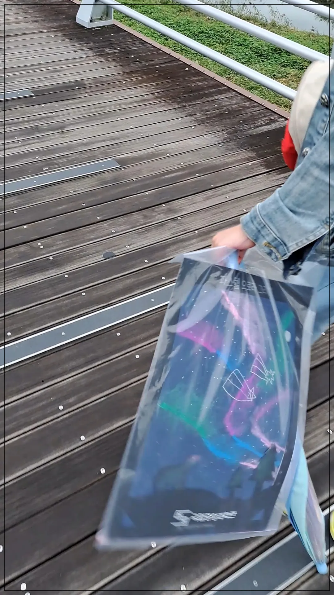 대전-대덕대교-건너는-여자아이-오로라-그림