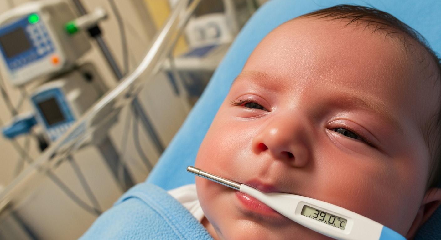 아기 열 39도 입원